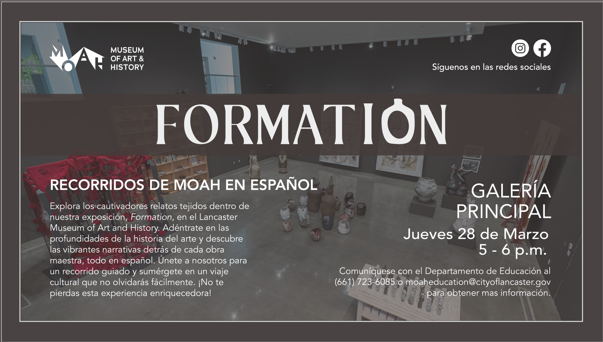 Spanish Language Guided Tour For MOAH’s Newest Exhibition